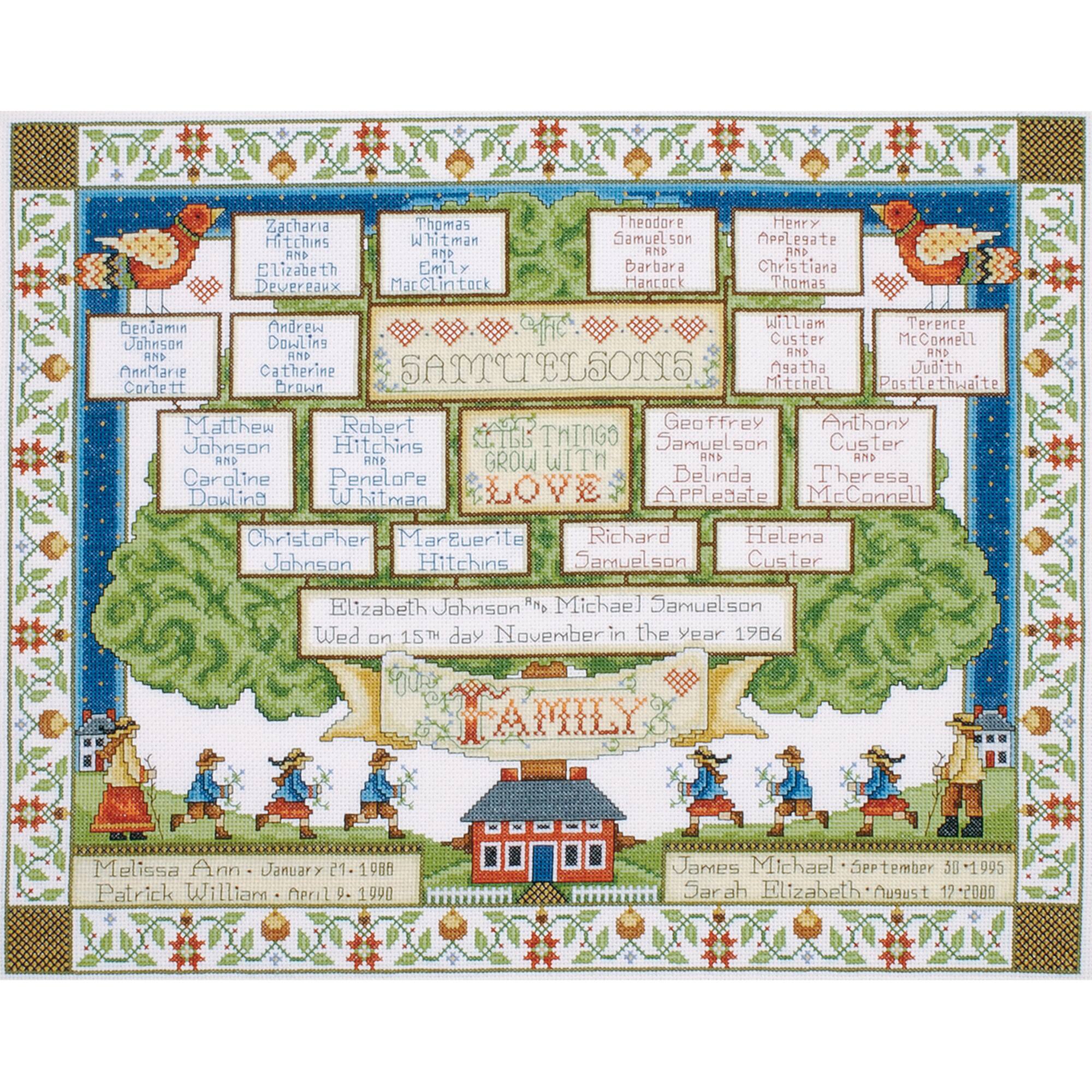 Design Works™ Family Tree Counted Cross Stitch Kit
